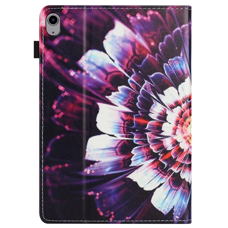 For iPad 10.9 (2022) Case Pattern Leather Tablet Cover with Auto Sleep / Wake, Card Holder