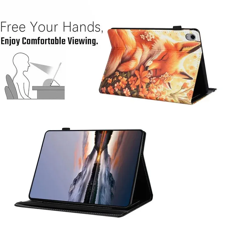 For iPad 10.9 (2022) Case Pattern Leather Tablet Cover with Auto Sleep / Wake, Card Holder