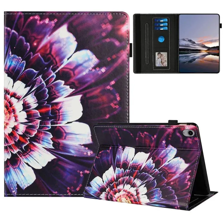 For iPad 10.9 (2022) Case Pattern Leather Tablet Cover with Auto Sleep / Wake, Card Holder