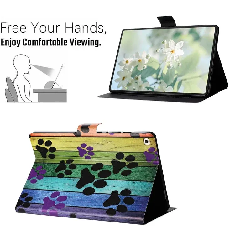 For iPad mini (2019) 7.9 inch  /  4  /  3  /  2  /  Mini Case Pattern Printed Stand Litchi Texture Leather Tablet Cover with Card Slots