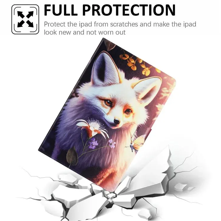 For iPad mini (2019) 7.9 inch  /  4  /  3  /  2  /  Mini Case Pattern Printed Stand Litchi Texture Leather Tablet Cover with Card Slots