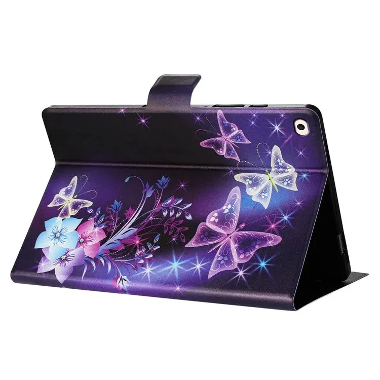 For iPad mini (2019) 7.9 inch  /  4  /  3  /  2  /  Mini Case Pattern Printed Stand Litchi Texture Leather Tablet Cover with Card Slots