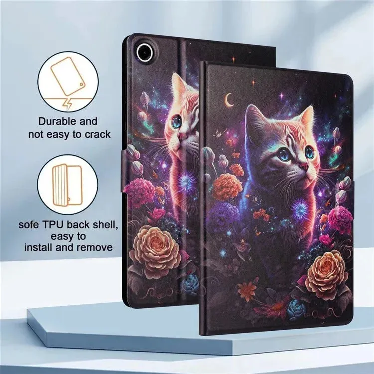 For iPad mini (2019) 7.9 inch  /  4  /  3  /  2  /  Mini Case Pattern Printed Stand Litchi Texture Leather Tablet Cover with Card Slots