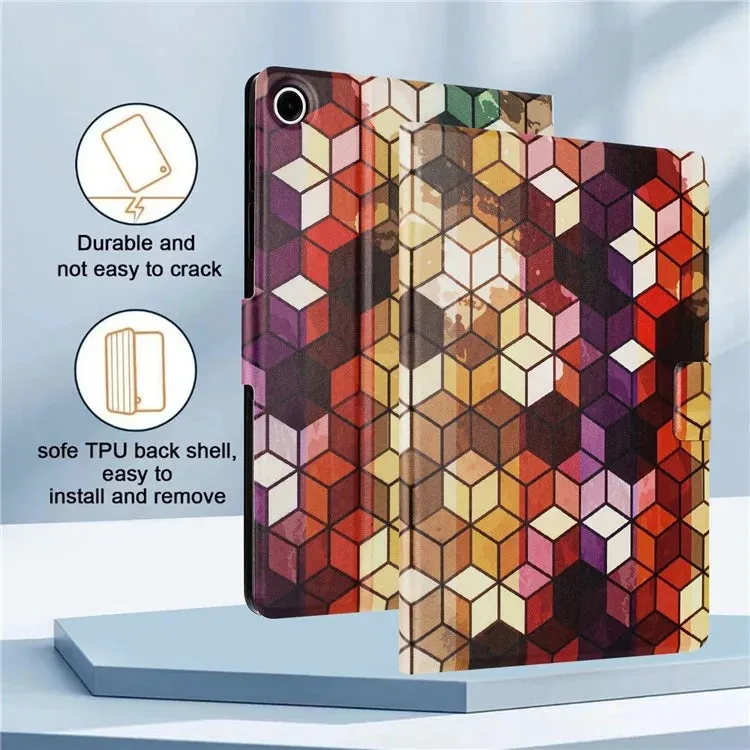 For iPad mini (2019) 7.9 inch  /  4  /  3  /  2  /  Mini Case Pattern Printed Stand Litchi Texture Leather Tablet Cover with Card Slots
