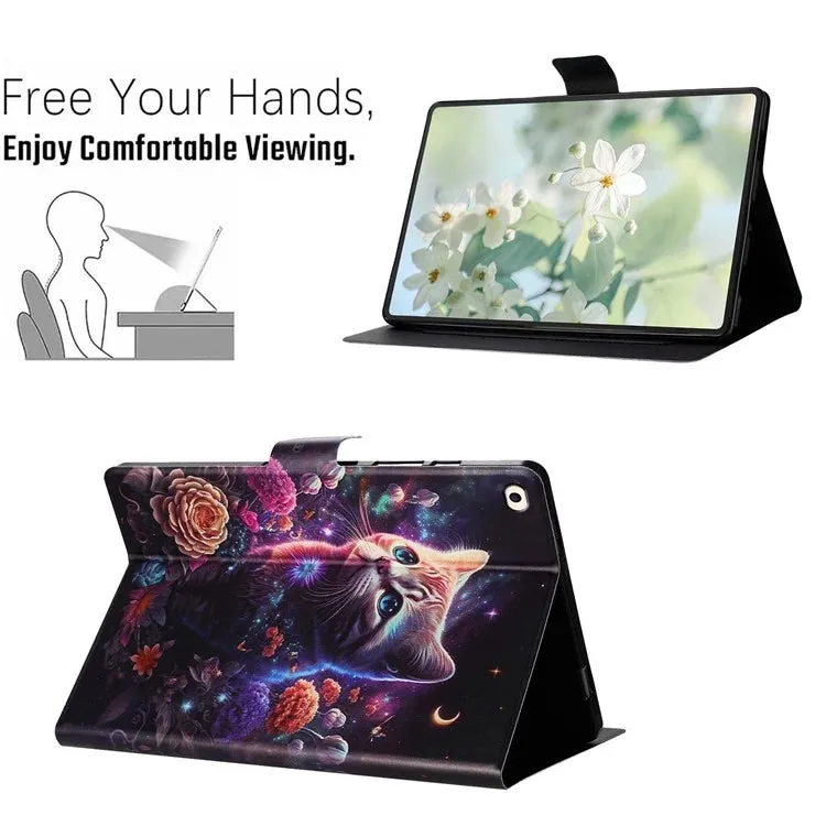 For iPad mini (2019) 7.9 inch  /  4  /  3  /  2  /  Mini Case Pattern Printed Stand Litchi Texture Leather Tablet Cover with Card Slots