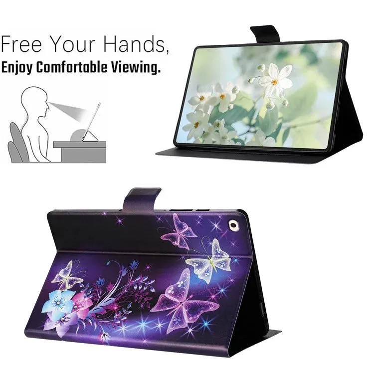 For iPad mini (2019) 7.9 inch  /  4  /  3  /  2  /  Mini Case Pattern Printed Stand Litchi Texture Leather Tablet Cover with Card Slots
