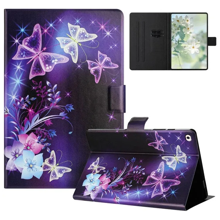 For iPad mini (2019) 7.9 inch  /  4  /  3  /  2  /  Mini Case Pattern Printed Stand Litchi Texture Leather Tablet Cover with Card Slots