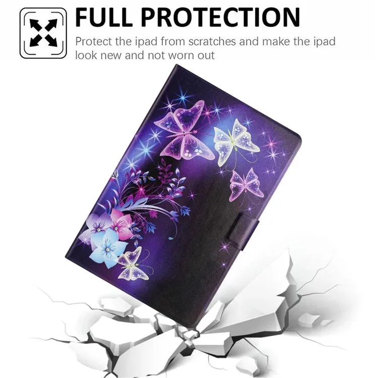 For iPad mini (2019) 7.9 inch  /  4  /  3  /  2  /  Mini Case Pattern Printed Stand Litchi Texture Leather Tablet Cover with Card Slots