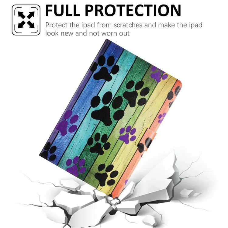 For iPad mini (2019) 7.9 inch  /  4  /  3  /  2  /  Mini Case Pattern Printed Stand Litchi Texture Leather Tablet Cover with Card Slots