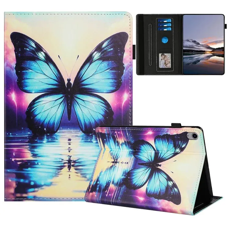 For iPad mini (2024) / (2021) Case Pattern Leather Tablet Cover with Auto Sleep / Wake, Card Holder