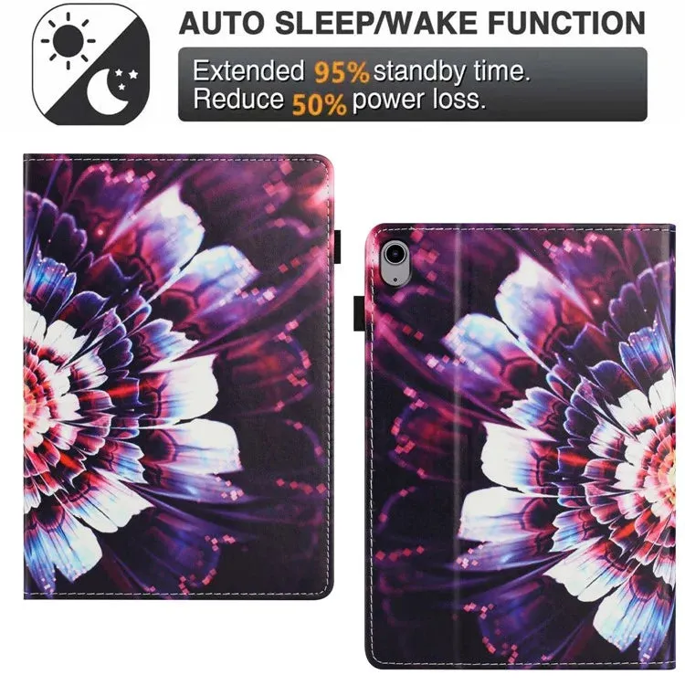 For iPad mini (2024) / (2021) Case Pattern Leather Tablet Cover with Auto Sleep / Wake, Card Holder