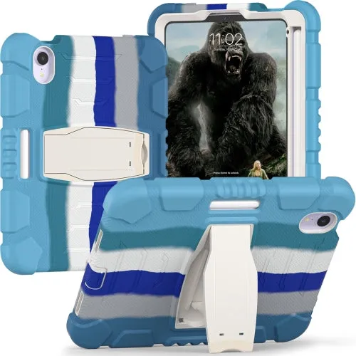 For iPad Mini 3-Layer Protection Screen Frame   PC   Silicone Shockproof Combination Tablet Case