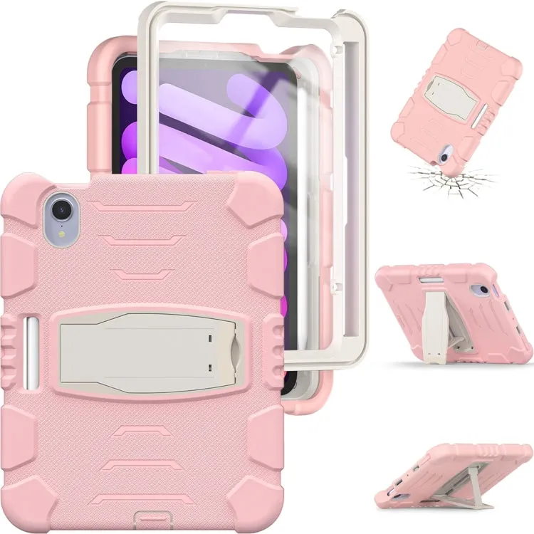 For iPad Mini 3-Layer Protection Screen Frame   PC   Silicone Shockproof Combination Tablet Case