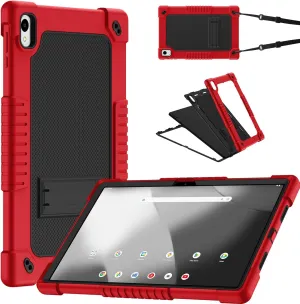 for Onn. 12.1 inch Tablet Pro 2024 Case,Case for Onn. 12.1" Tablet Pro 2024 Model:100146663,Kids Shockproof with Stand Strap Cover (Red/Black)