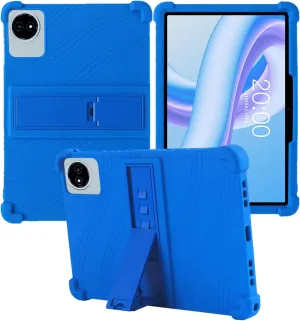 for TECLAST M50 Plus Tablet 10.1 Inch Android 14 Tablets Case,BOVUGAC Soft Silicone Adjustable Stand Shockproof Kids Friendly for TECLAST M50 Plus 10"(Blue)