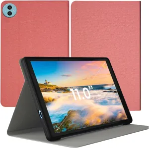 for Teclast P50 11" Tablet Case Ultra Slim PU Leather Folding Protective Cover Case with Soft TPU Back Shell Full Protection Scratch Resistant for Teclast P50 2024(Pink)