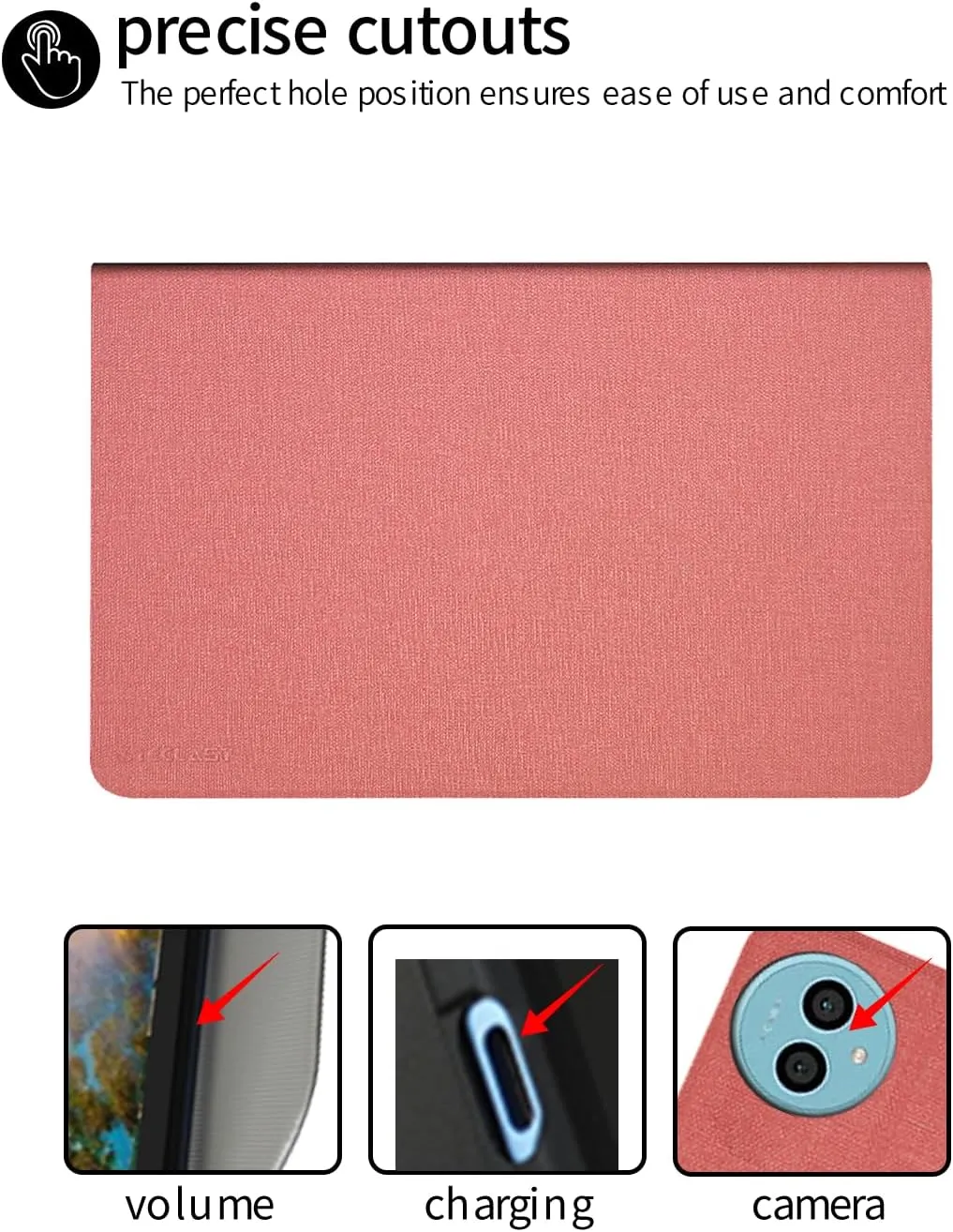 for Teclast P50 11" Tablet Case Ultra Slim PU Leather Folding Protective Cover Case with Soft TPU Back Shell Full Protection Scratch Resistant for Teclast P50 2024(Pink)