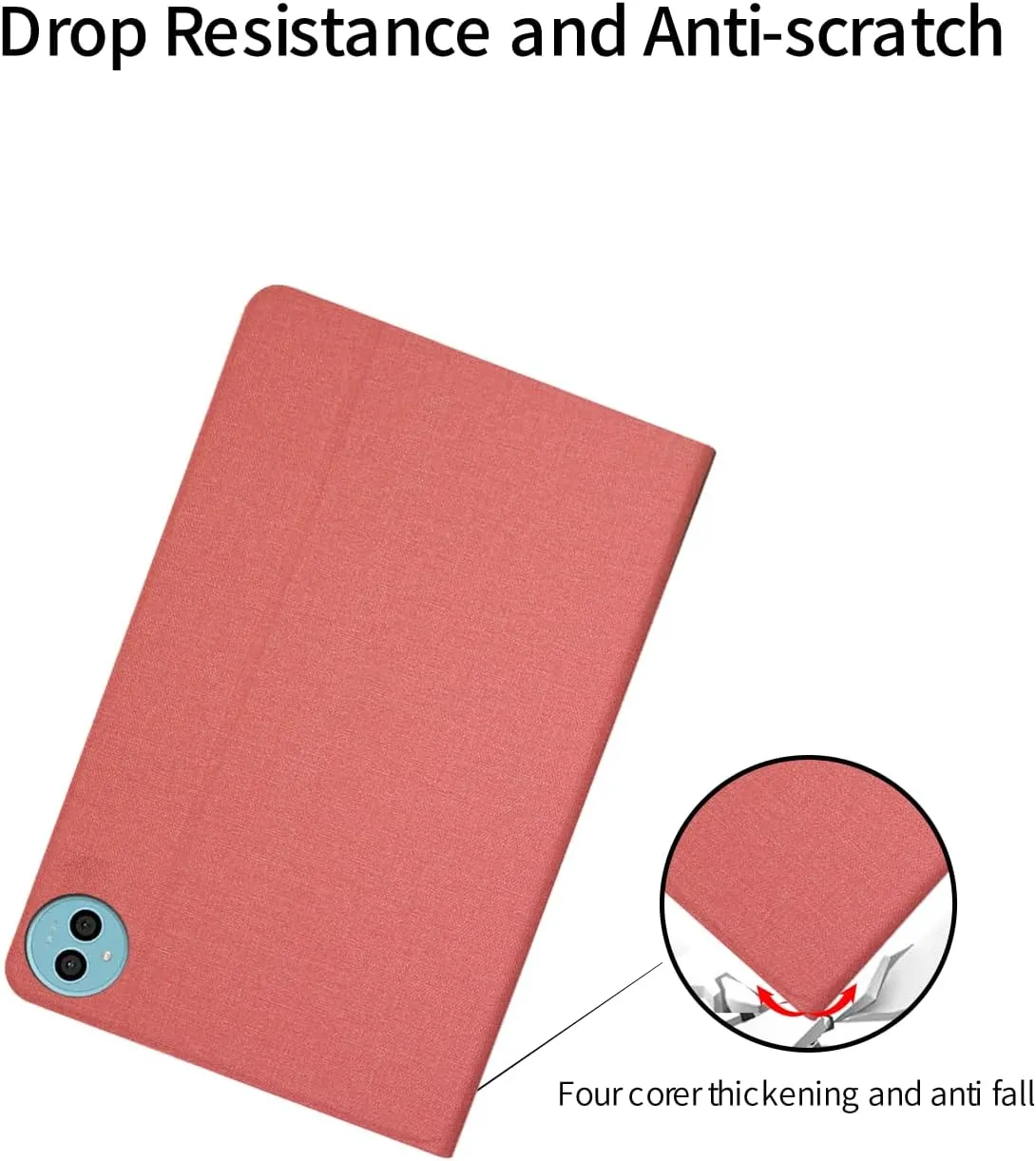 for Teclast P50 11" Tablet Case Ultra Slim PU Leather Folding Protective Cover Case with Soft TPU Back Shell Full Protection Scratch Resistant for Teclast P50 2024(Pink)