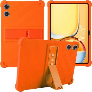 for Teclast P50 AI Tablet 11 Inch Android Tablets Case,BOVUGAC Soft Silicone Adjustable Stand Shockproof Kids Friendly for Teclast P50 AI Tablets(Orange)