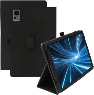 for TECLAST T60 12 inch Tablet Case Built in Hand Strap and Pen Holder, Kebiory PU Leather Case Support Auto Sleep/Wake, Magnetic Clasp Folio Smart Cover for TECLAST T60 12 inch (Black)