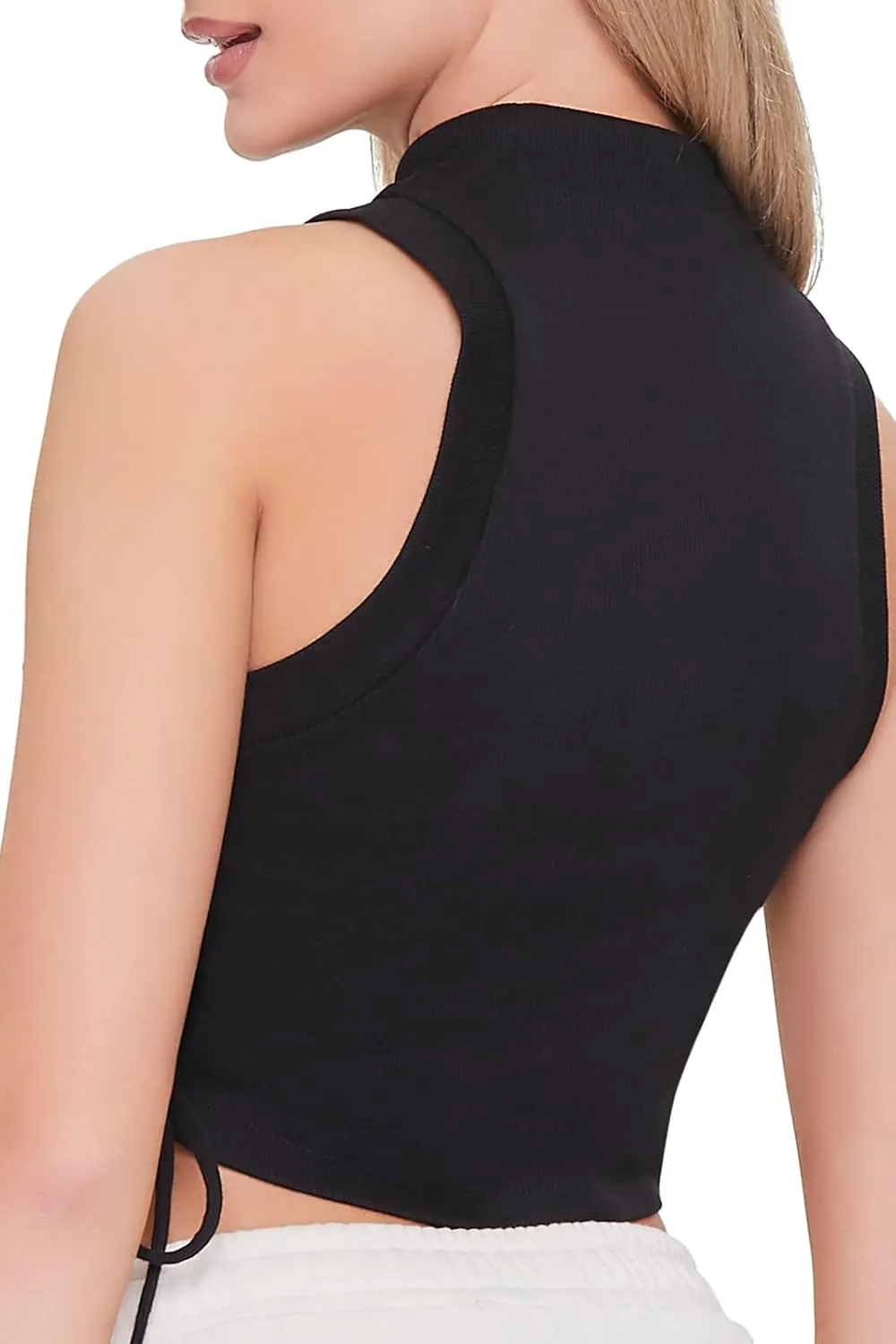 Forever 21 Women's Embroidered Felt Cute Crop Top