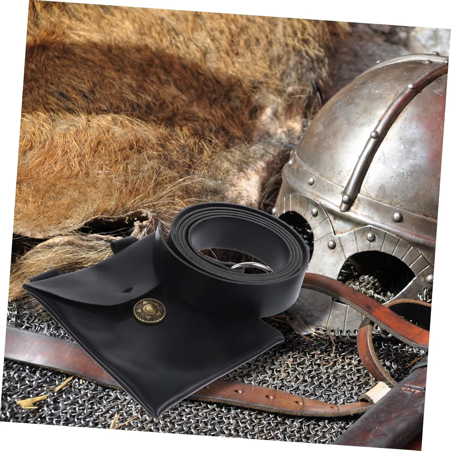 FRCOLOR Cosplay Supply Medieval Cosplay Pouch Satchel Waist Bag Belt Bag Halloween Belt Pouch Medieval Cosplay