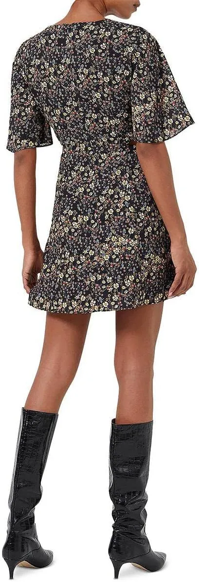 French Connection Womens Hallie Cut Out Above Knee Mini Dress