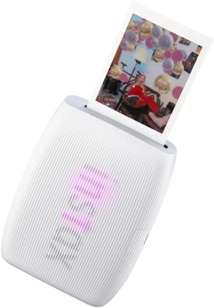 Fujifilm INSTAX Mini Link 3 Smartphone Printer | Clay White Bundled INSTAX Mini Instant Film | 20 Exposures   Microfiber Cleaning Cloth (3 Items)