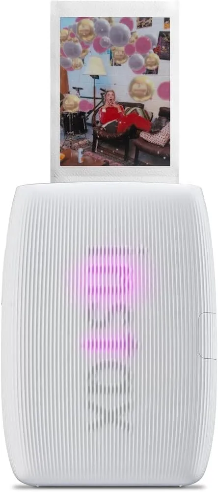 Fujifilm INSTAX MINI Link 3 Smartphone Printer (Clay White)   Travel Bag Small INSTAX MINI Instant Film (20 Sheets)   USB Power Charging Adapter   Diginerds Microfiber Cleaning Cloth