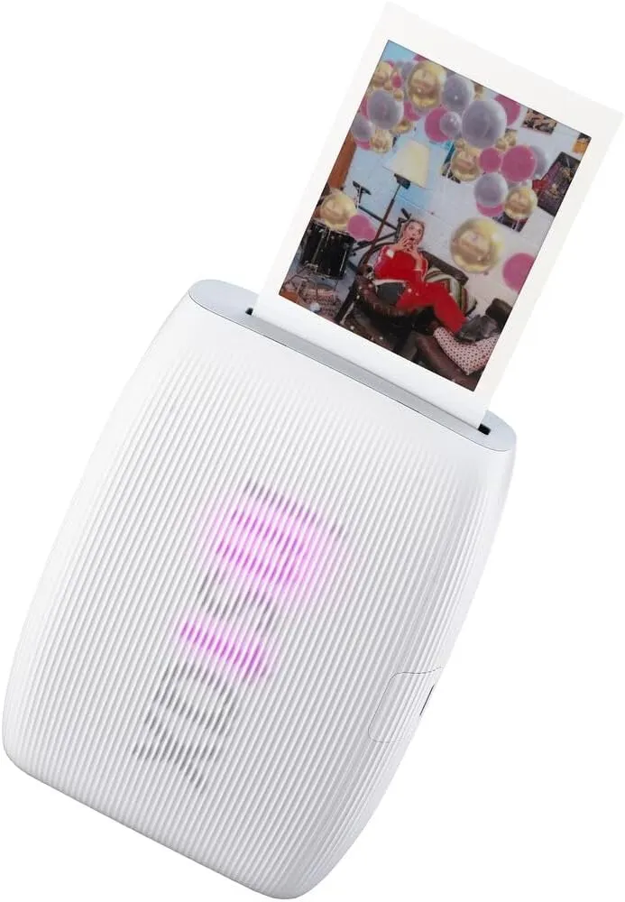 Fujifilm INSTAX MINI Link 3 Smartphone Printer (Clay White)   Travel Bag Small INSTAX MINI Instant Film (20 Sheets)   USB Power Charging Adapter   Diginerds Microfiber Cleaning Cloth