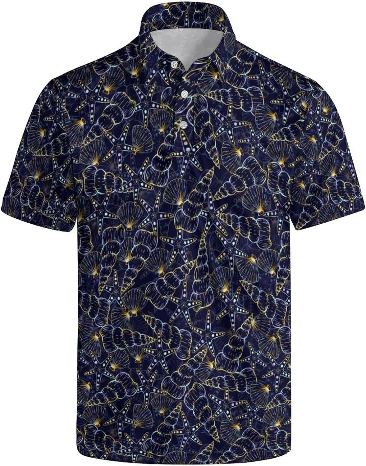 Funny Golf Shirts for Men Moisture Wicking Men's Fun Golf Polo Shirts Quick-Dry Polo Shirts Short Sleeve