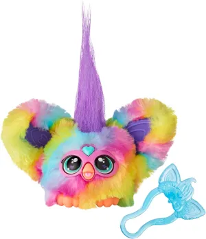 Furby Furblets Ray-Vee Mini Friend, 45  Sounds, Electronica Music & Furbish Phrases, Electronic Plush Toys for Girls & Boys 6 Years & Up, Rainbow