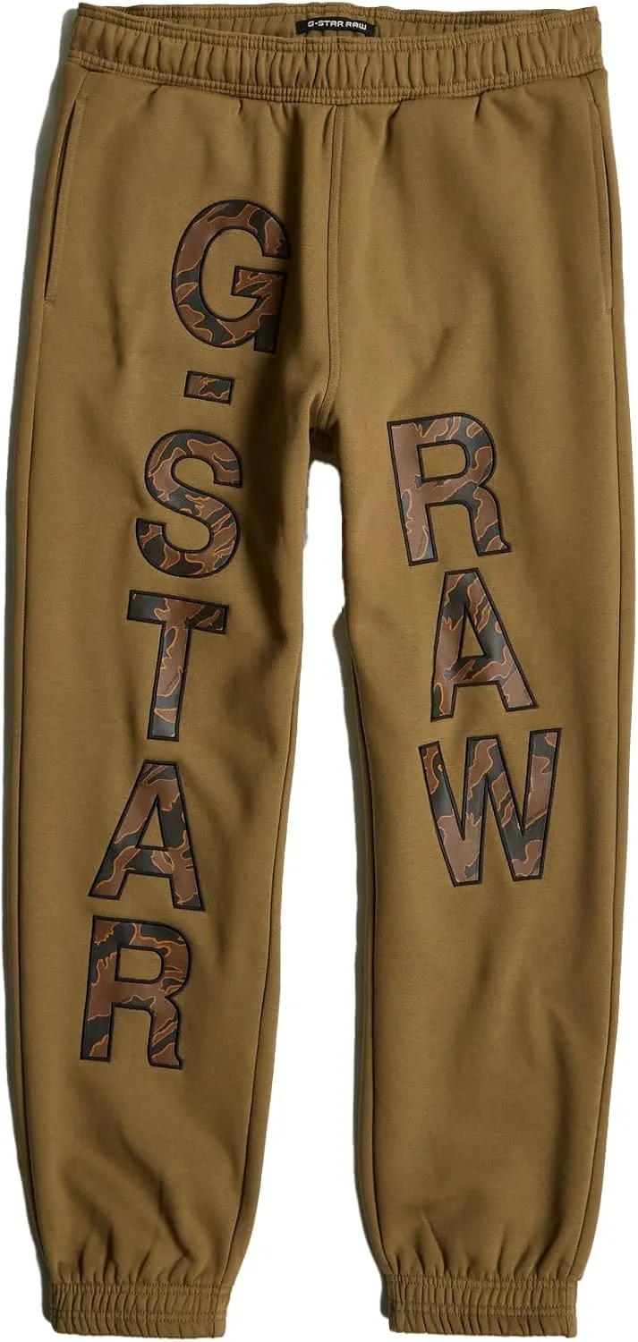 G-STAR Men's Embroidered Print Loose Tapered Sweat Pants