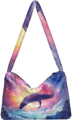 GAIGEO Summer Beach Starfish and Seashell Woman Shoulder Bag, Shoulder Bag with Zipper Closure, Handbags Shoulder Bags Women