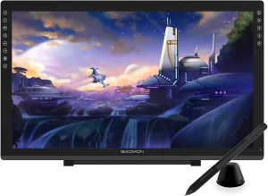 GAOMON PD2200 Drawing Tablet with Screen, Full-Laminated Digital Art Tablet with 8 Touch Buttons, Battery-Free Stylus, Tilt, 130% sRGB, 21.5 inch Graphics Tablet with Stand for Mac, Windows PC