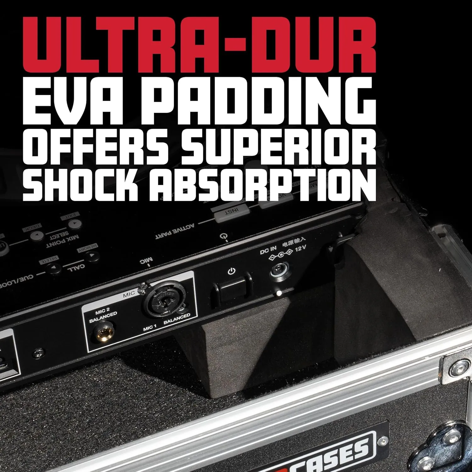 Gator Cases G-TOUR Series ATA-Style Flight Case for Rane Four & Performer, (GTOURRN4PERF)