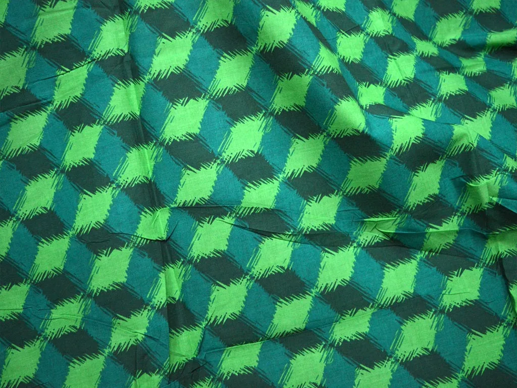 Geometrical Print Indian Pure Soft Cotton Fabric By The Yard Summer Dress Quilting Sewing Crafting Baby Nursery Cribs Kaftan Beach Cover Up