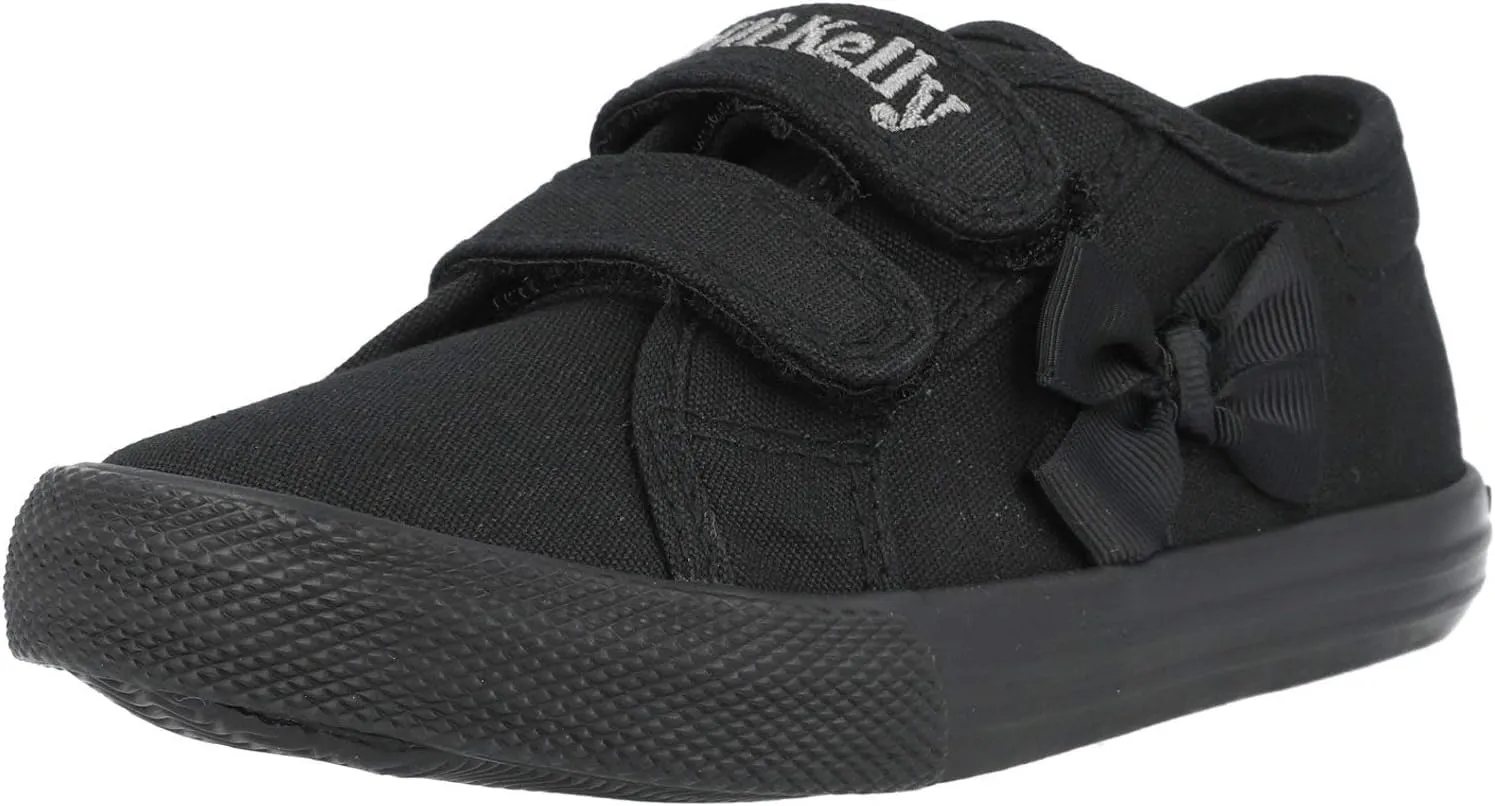 Girl's Lily Infant Canvas Rip Tape Plimsoll Shoes Junior 2.5/35 Std Unless Stated in Colour Black
