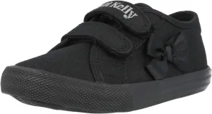 Girl's Lily Infant Canvas Rip Tape Plimsoll Shoes Junior 2.5/35 Std Unless Stated in Colour Black