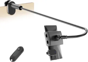 Gooseneck Tablet Holder for Kindle Reading in Bed with Page Turner Remote, Hands Free Desk Bedside Lazy Arm Stand for Kindle Accessories, Gifts for Readers