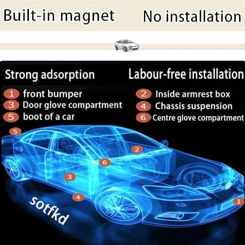 GPS Tracker for Vehicles,Portable Car GPS Tracker,Tracker Device for Vehicles,Car Tracker Device | Android and iOS Universal | No Monthly Fee | Waterproof