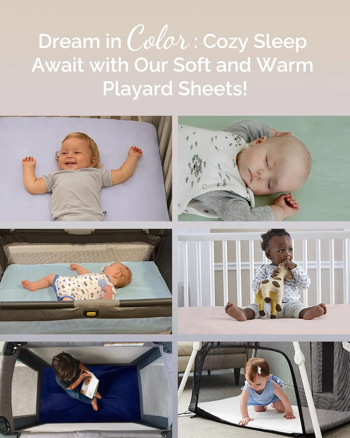 Graco Pack and Play Sheets Fitted – Compatible with Graco Pack n Play Playard Crib & Other 27 x 39 Inch Playpen Mattress, Buttery Soft Jersey Cotton Playard Sheets, Blue Sage Cloud 3 Pack