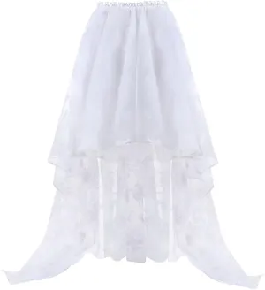 Grebrafan Steampunk Skirt for Corset Women Show Girl Long Skirts Party Clubwear