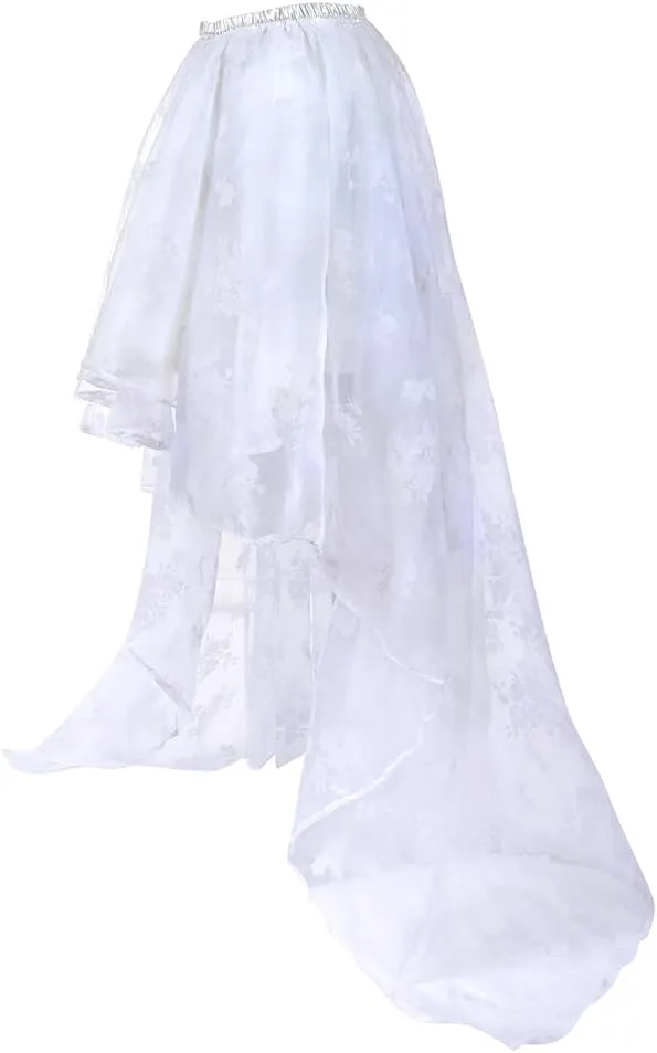 Grebrafan Steampunk Skirt for Corset Women Show Girl Long Skirts Party Clubwear