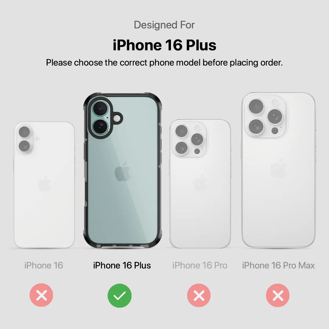 Grip Armour Case Cover For iPhone 16 Plus