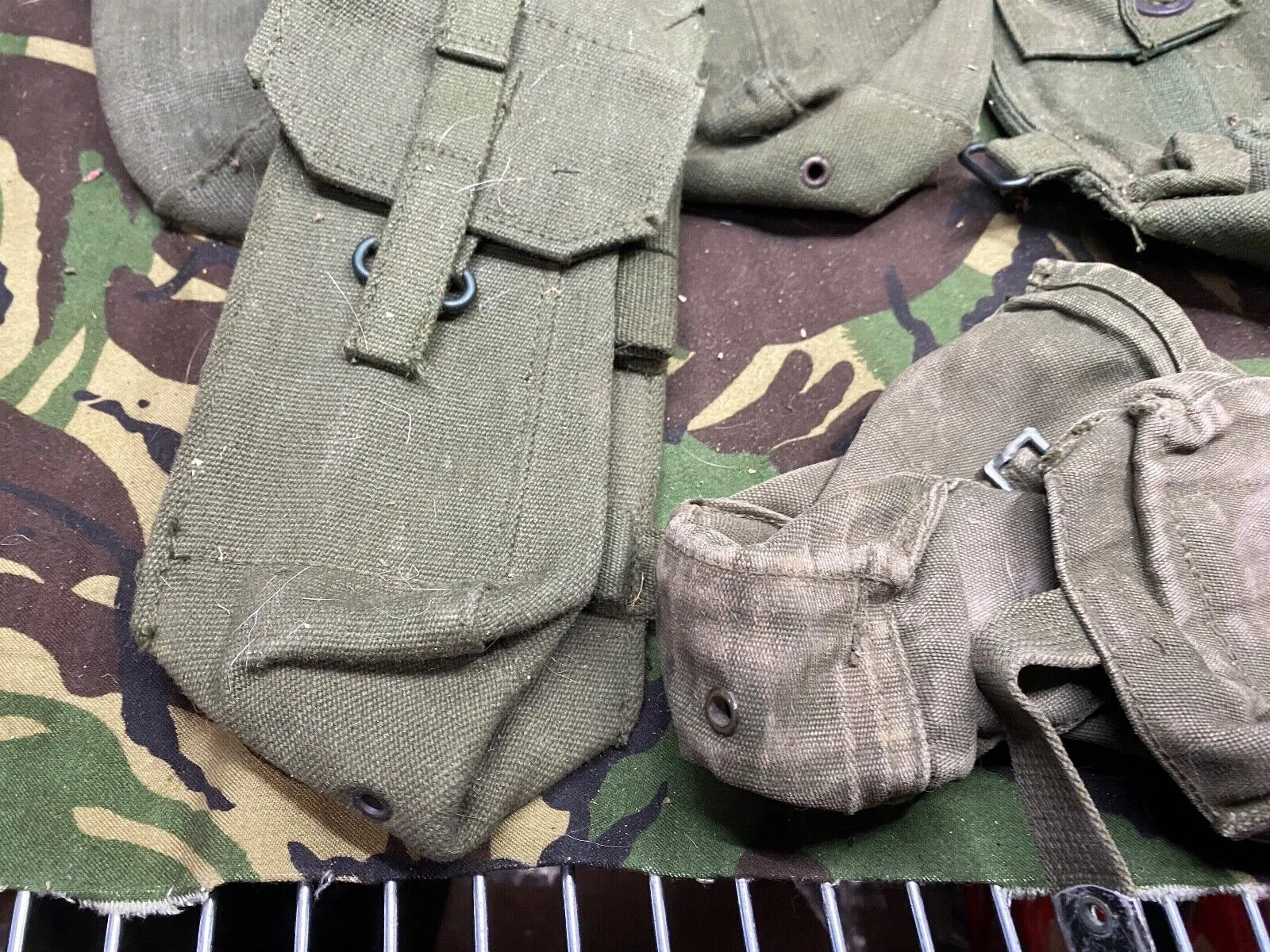 Group of British Army 58 Pattern Webbing Pouches & Holster