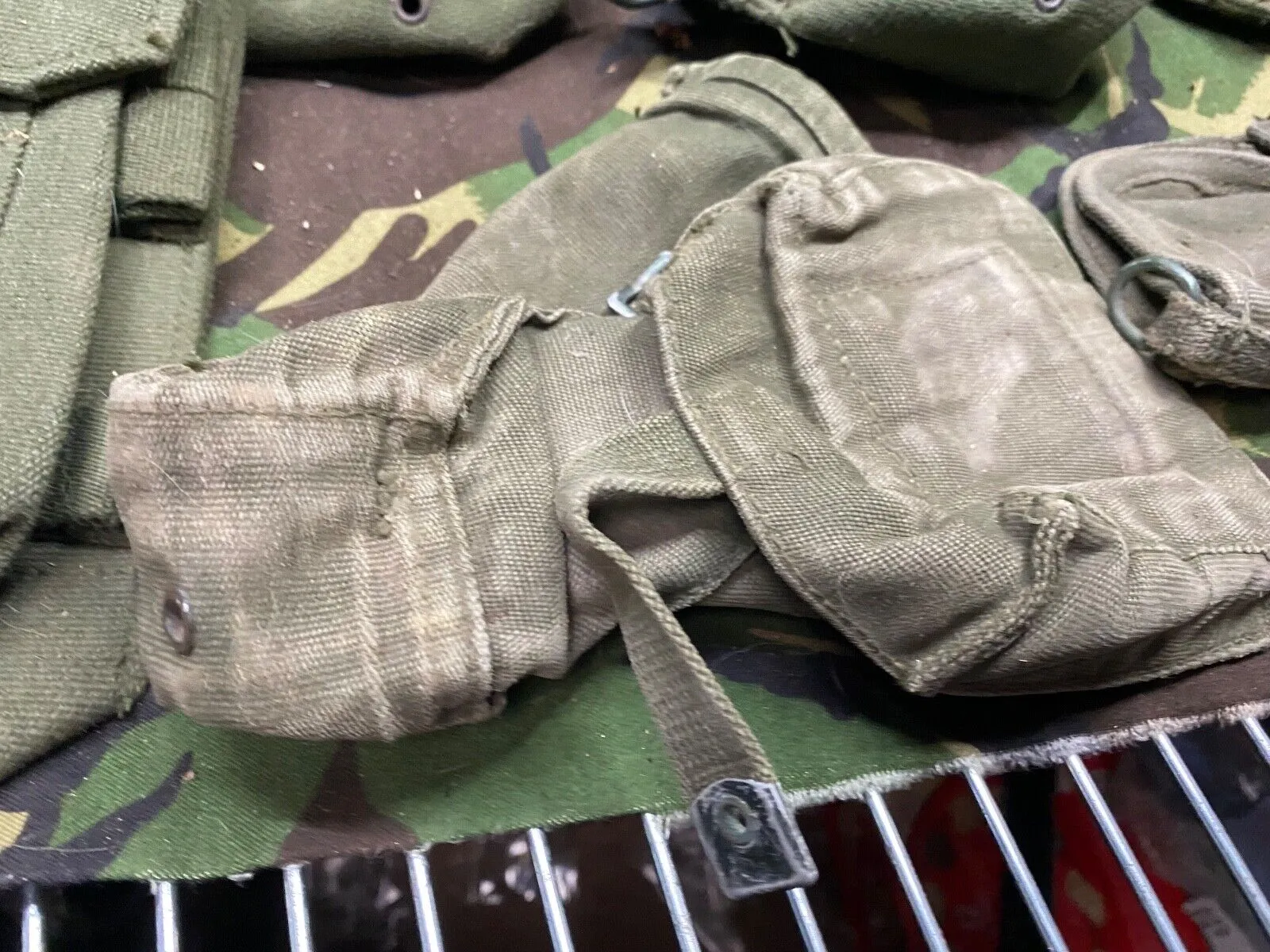 Group of British Army 58 Pattern Webbing Pouches & Holster