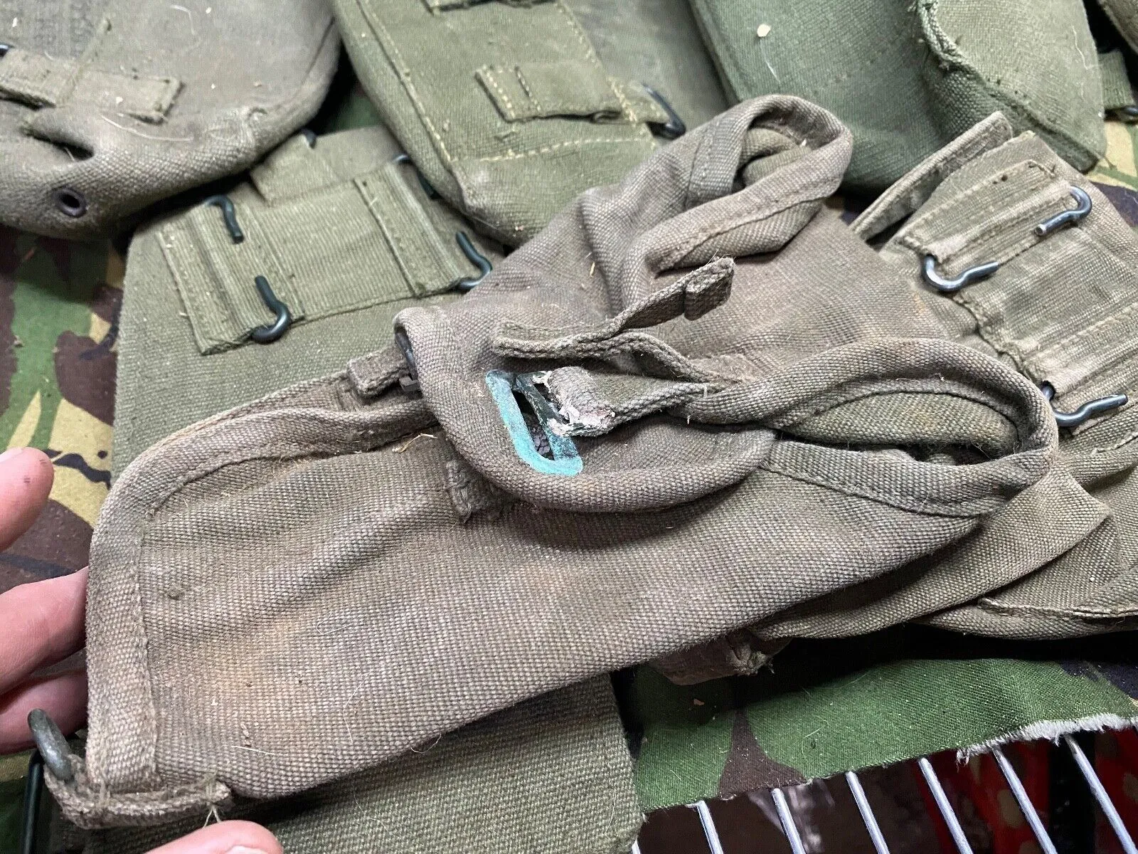 Group of British Army 58 Pattern Webbing Pouches & Holster