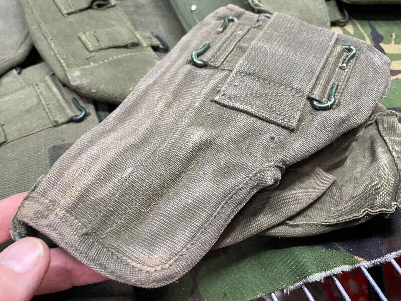 Group of British Army 58 Pattern Webbing Pouches & Holster