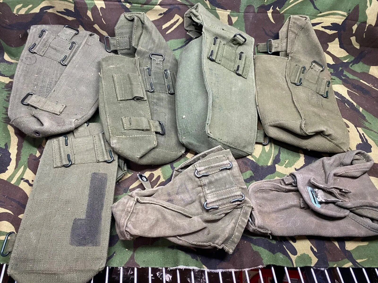 Group of British Army 58 Pattern Webbing Pouches & Holster